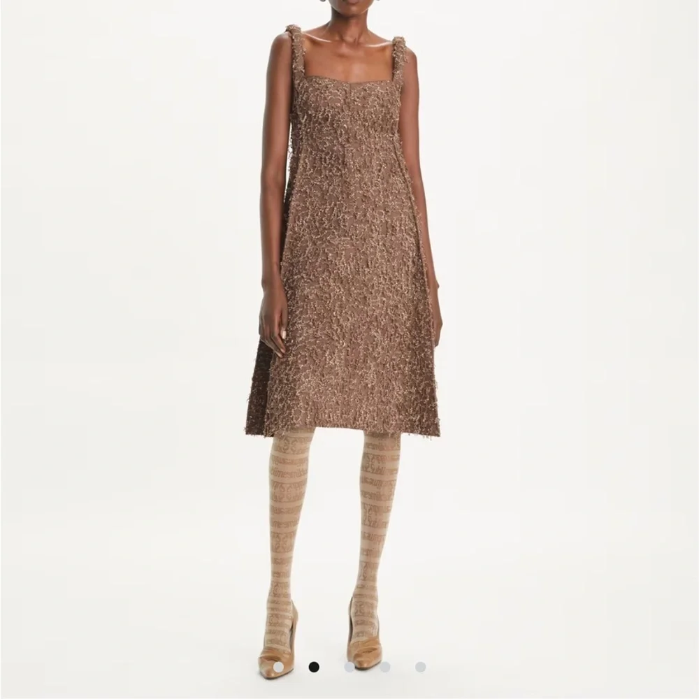 New Tory Burch Sequined Fringe Tank Dress
